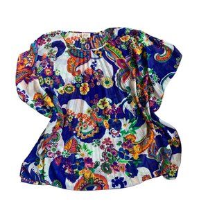 Beige by ECI Multi-Print Art To Wear Swim Cover / Tunic